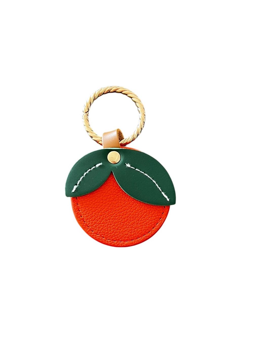 New Orange Faux Pebbled Leather Magnetic Hat Holder Hands-free Travel Accessory